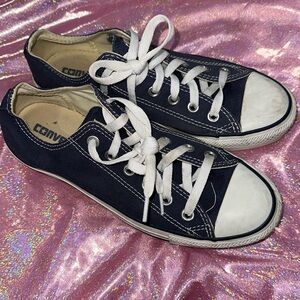 Blue converse shoes size 8